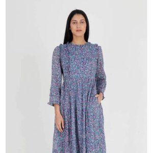 J.Crew Miranda Dress, Miranda Floral Blueprint med